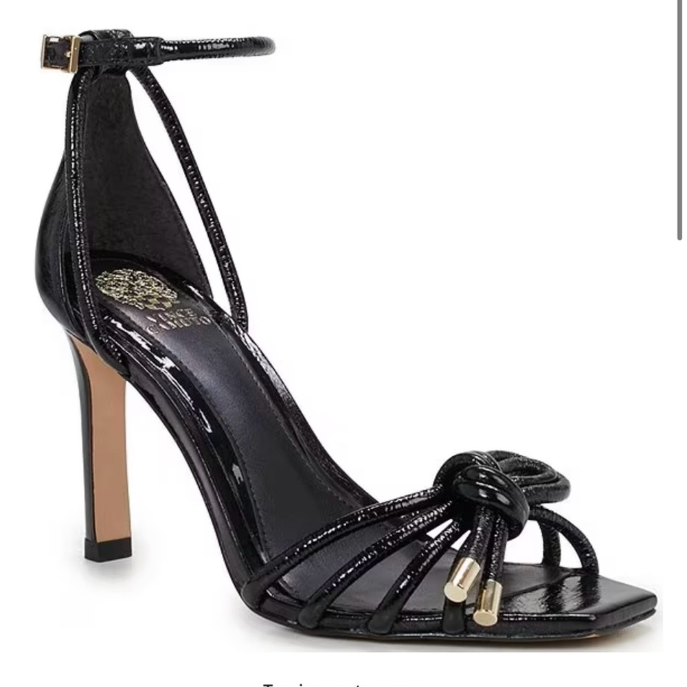 Vince Camuto Lidana Patent Leather Bow Dress Sandals
